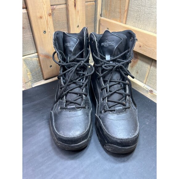 Interceptor Mens Black Tactical Boots Size 7.5 Durable Lace-Up - Picture 4 of 9